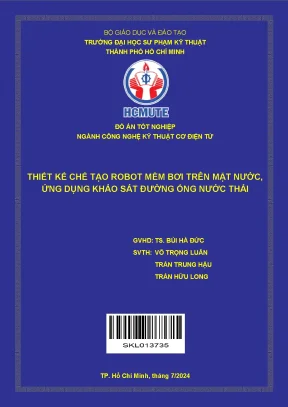 Thiết kế và chế tạo robot mềm bơi trên mặt nước ứng dụng