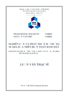 Nghiên Cứu Và Phát Triển Hệ Thống SCADA Dựa Trên Điện