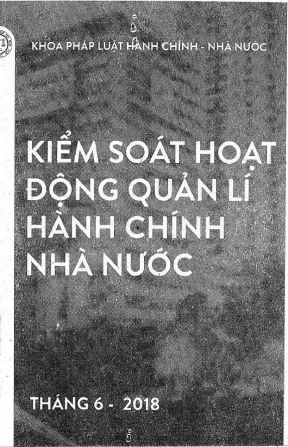 Kỷ yếu hội thảo khoa học: Kiểm soát hoạt động quản lý 