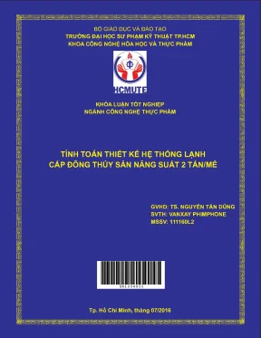 Hướng dẫn tính toán thiết kế hệ thống lạnh cấp đông thủy