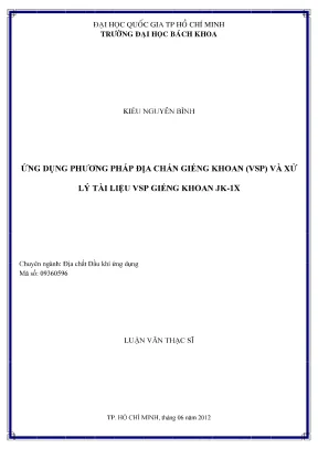 Luận Văn Thạc Sĩ Địa Chất Dầu Khí: Ứng Dụng Phương Pháp 