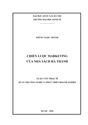 Luận Văn Thạc Sĩ: Chiến Lược Marketing Hiệu Quả Cho Nhà 