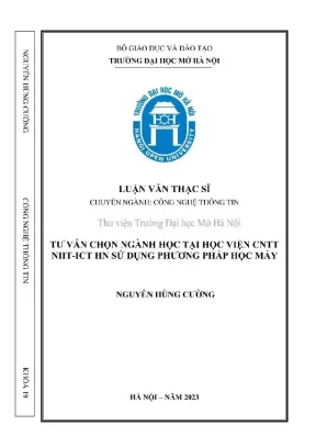 Luận Văn Thạc Sĩ: Tư Vấn Chọn Ngành Học Tại Học Viện 