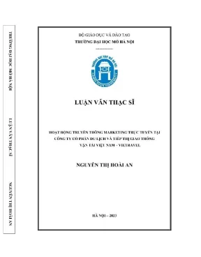 Luận Văn Thạc Sĩ Về Truyền Thông Marketing Trực Tuyến 