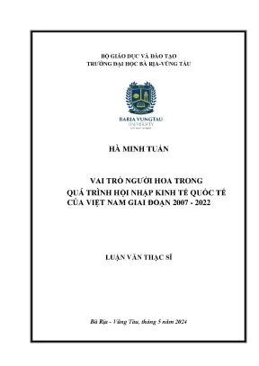 Các yếu tố ảnh hưởng đến hội nhập kinh tế quốc tế của 