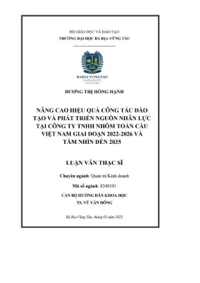 Nâng cao hiệu quả đào tạo và phát triển nhân lực tại