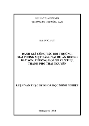 Đánh Giá Công Tác Bồi Thường Giải Phóng Mặt Bằng Dự Án