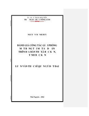 Đánh giá công tác giải phóng mặt bằng tại Bắc Kạn
