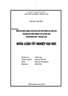 Đánh Giá Hiện Trạng & Giải Pháp Nâng Cao Hiệu Quả Sử