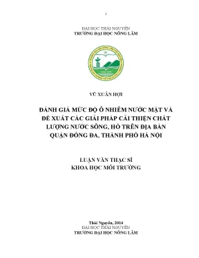 Đánh Giá Ô Nhiễm Nước Mặt & Giải Pháp Cải Thiện Chất