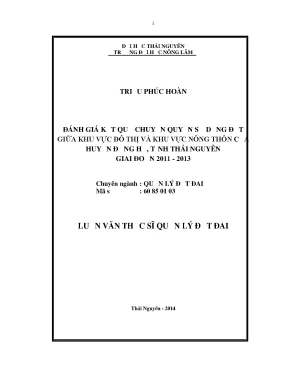 Đánh giá chuyển quyền sử dụng đất tại Đồng Hỷ, Thái