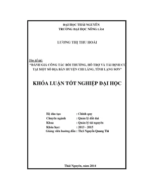 Đánh Giá Công Tác Bồi Thường, Hỗ Trợ Và Tái Định Cư Tại