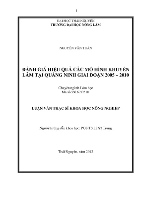 Đánh giá kết quả xây dựng mô hình khuyến lâm tại Quảng