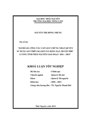 Đánh Giá Cấp Giấy Chứng Nhận Quyền Sử Dụng Đất Tại Xã
