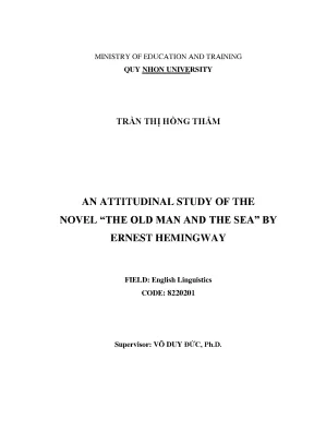 Luận Văn Thạc Sĩ: Nghiên Cứu Thái Độ Về Tiểu Thuyết Ông