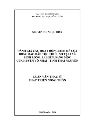 Luận Văn Thạc Sĩ: Đánh Giá Hoạt Động Sinh Kế Của Đồng