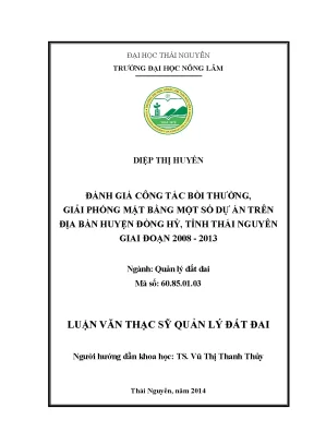 Đánh Giá Công Tác Bồi Thường Giải Phóng Mặt Bằng Tại