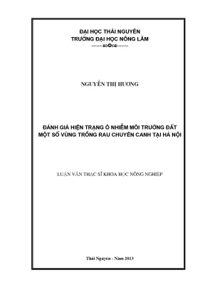 Đánh giá hiện trạng ô nhiễm môi trường đất tại các vùng