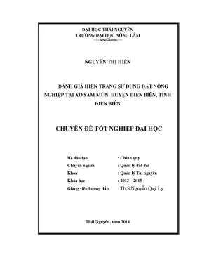 Đánh giá hiện trạng sử dụng đất nông nghiệp tại xã Sam