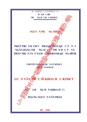 Phát Triển Dịch Vụ Thanh Toán Quốc Tế Tại BIDV Chi Nhánh