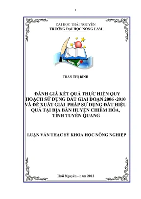 Đánh Giá Quy Hoạch Sử Dụng Đất 2006-2010 & Giải Pháp 