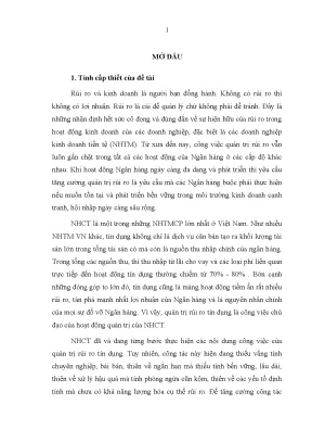 Giải pháp tăng cường quản trị rủi ro tín dụng tại Ngân 