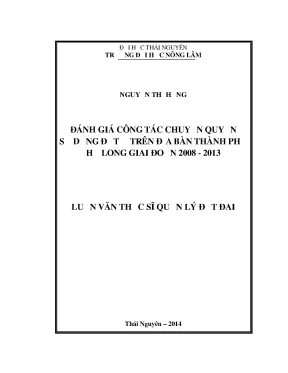 Đánh Giá Công Tác Chuyển Quyền Sử Dụng Đất Tại Hạ Long