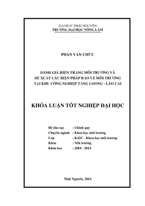 Đánh Giá Hiện Trạng Môi Trường & Biện Pháp Bảo Vệ Tại