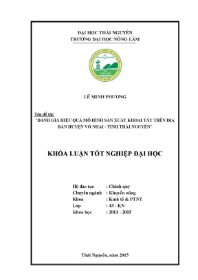 Đánh giá hiệu quả mô hình sản xuất khoai tây tại huyện