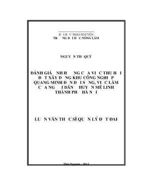 Ảnh hưởng thu hồi đất xây khu công nghiệp Quang Minh đến