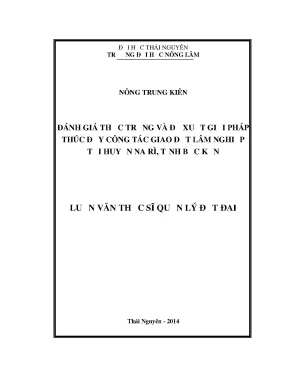 Đánh Giá Thực Trạng & Giải Pháp Thúc Đẩy Giao Đất Lâm