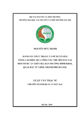 Đánh Giá Thực Trạng & Giải Pháp Nâng Cao Thu Hồi Đất Tại