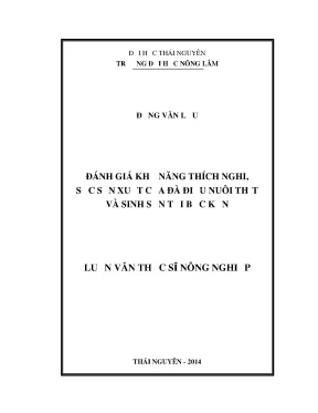 Đánh Giá Khả Năng Thích Nghi Và Sức Sản Xuất Của Đà Điểu