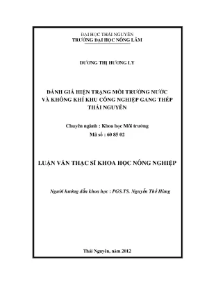 Đánh giá môi trường nước và không khí tại khu công