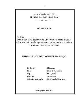 Đánh giá cấp giấy chứng nhận quyền sử dụng đất tại huyện 