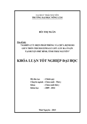 Biện pháp phòng và chữa bệnh giun tròn Trichocephalus