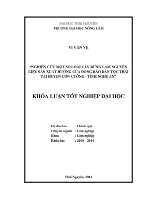 Nghiên Cứu Cây Rừng Làm Nguyên Liệu Sản Xuất Hương Của