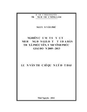 Yếu tố ảnh hưởng đến giá đất tại Phúc Yên, Vĩnh Phúc