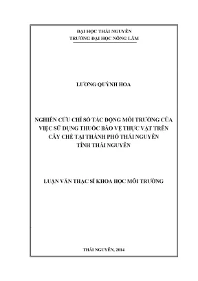 Nghiên cứu chỉ số tác động môi trường của thuốc bảo vệ
