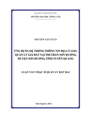 Quản lý giá đất hiệu quả bằng GIS tại Sơn Dương, Tuyên Quang