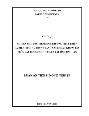 Nâng cao năng suất khoai tây trên đất ruộng lúa tại Bắc Kạn
