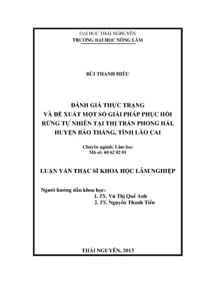 Đánh Giá Thực Trạng Và Giải Pháp Phục Hồi Rừng Tự Nhiên