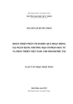 Phân Tích Hiệu Quả Hoạt Động Ngân Hàng Thương Mại Cổ