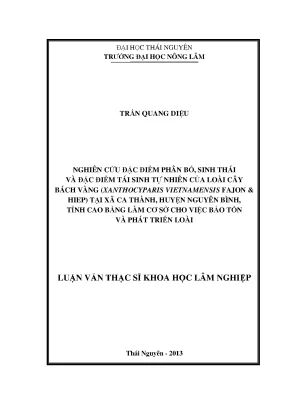Nghiên cứu phân bố và tái sinh tự nhiên của cây bách