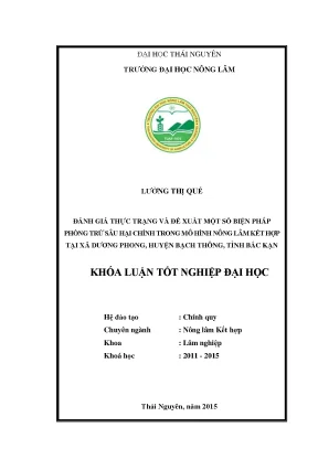 Đánh Giá Thực Trạng Và Biện Pháp Phòng Trừ Sâu Hại Trong