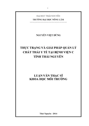 Luận Văn Thạc Sĩ: Thực Trạng Và Giải Pháp Quản Lý Chất