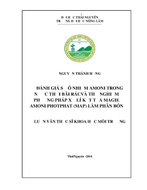 Đánh giá ô nhiễm amoni trong nước thải bãi rác và xử lý