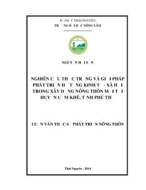 Giải pháp phát triển hạ tầng kinh tế xã hội cho xây dựng