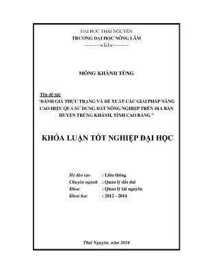 Giải pháp nâng cao hiệu quả sử dụng đất nông nghiệp tại