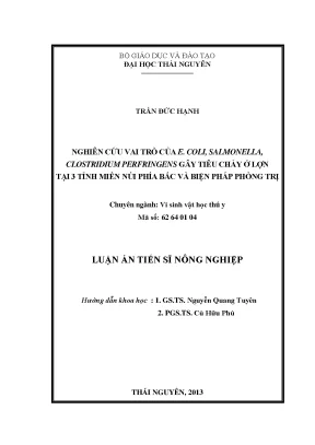 Nghiên cứu vai trò của E. coli, Salmonella và